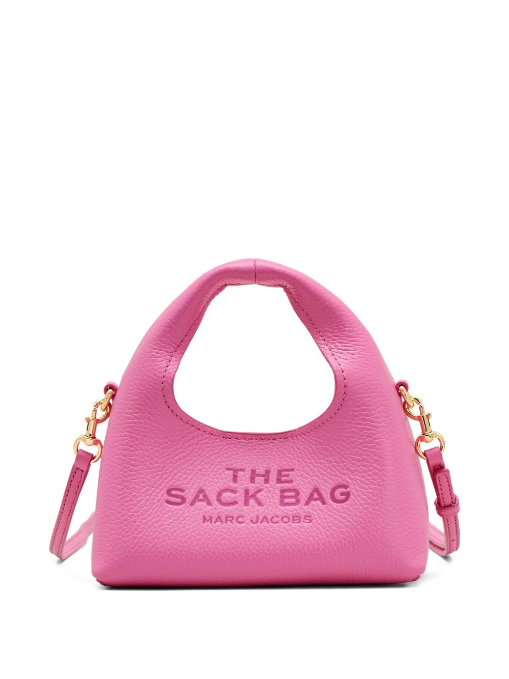 Marc Jacobs The Micro Crossbody Sack Pink Leather Bag Fuchsia