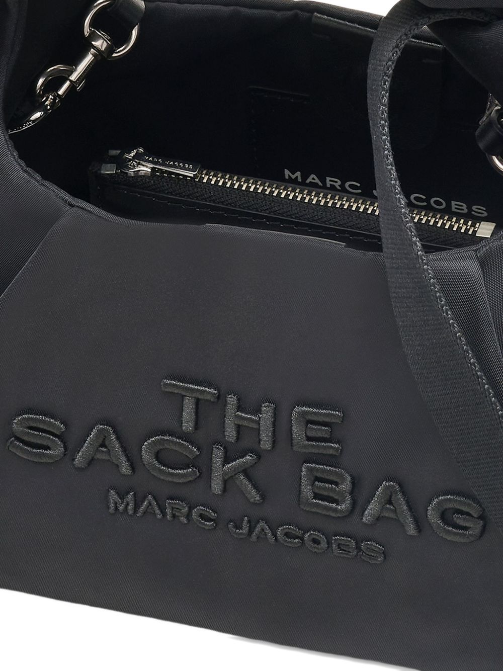 Marc Jacobs The Bow Mini Nylon Sack Bag Black
