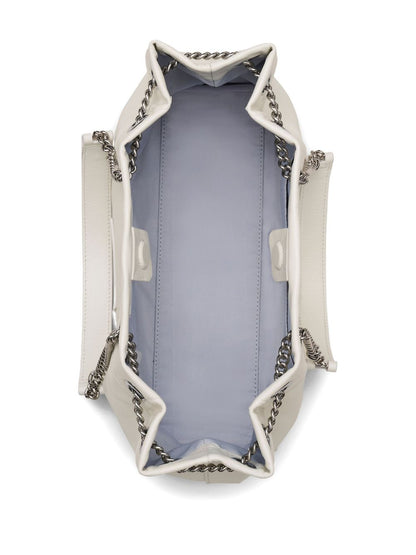 Marc Jacobs The Leather Chain Sack White Shoulder Bag White