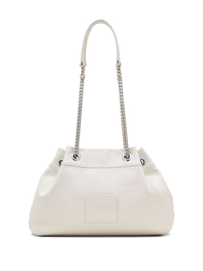 Marc Jacobs The Leather Chain Sack White Shoulder Bag White