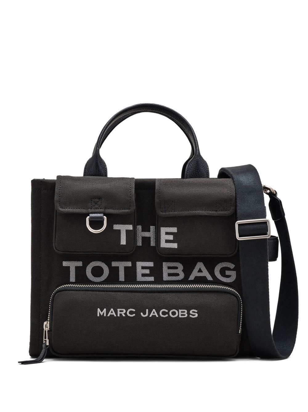 Marc Jacobs The Cargo Medium Black Cotton Tote Bag Black