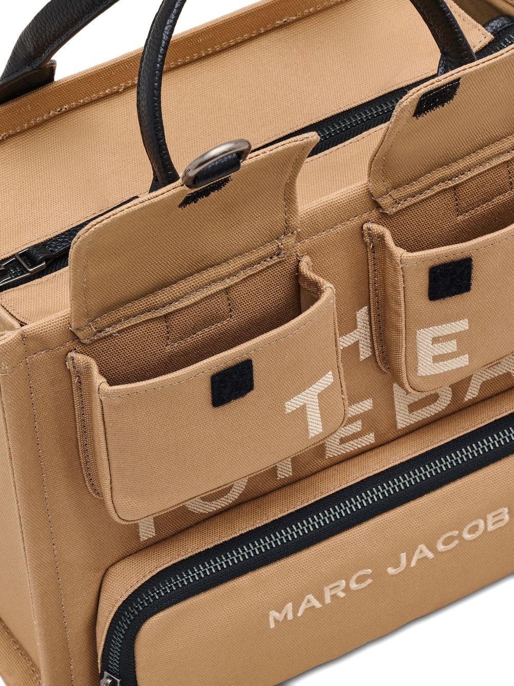 Marc Jacobs The Cargo Medium Canvas Tote Bag Camel Brown