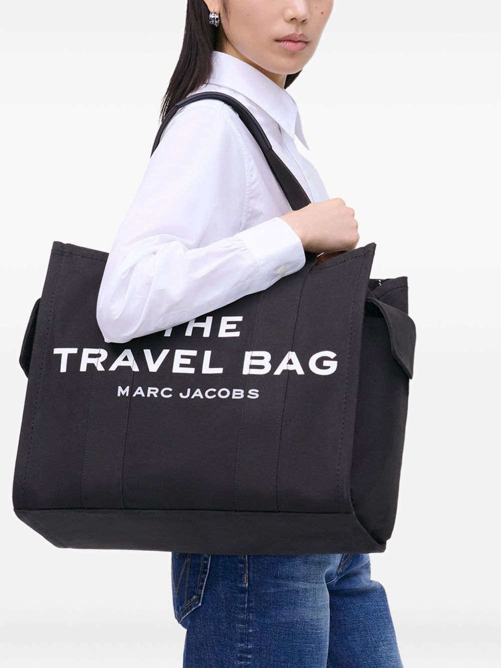 Marc Jacobs The Canvas Travel Tote Bag Black