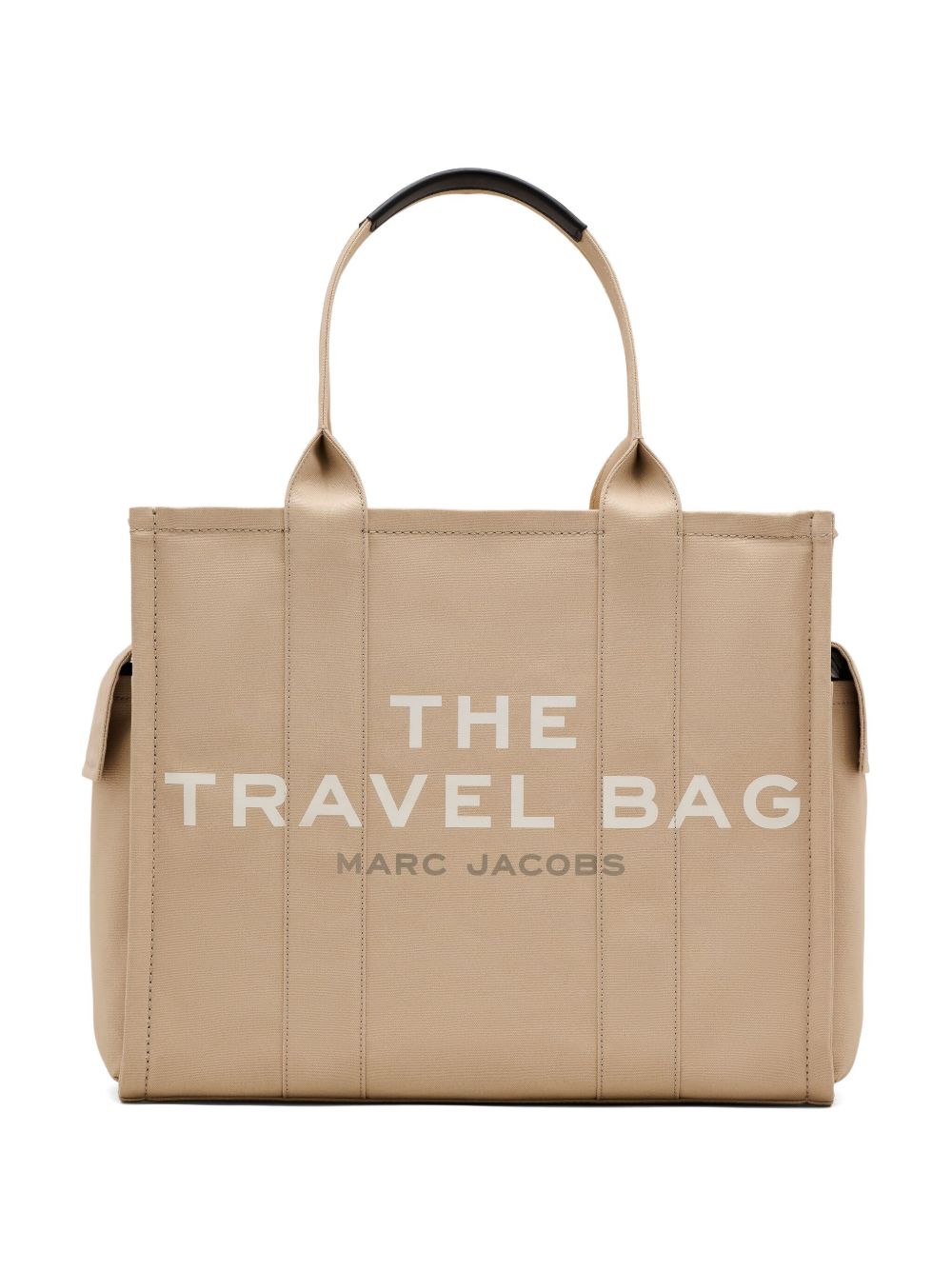 Marc Jacobs The Travel Tote Large Cotton Shopper Bag Beige