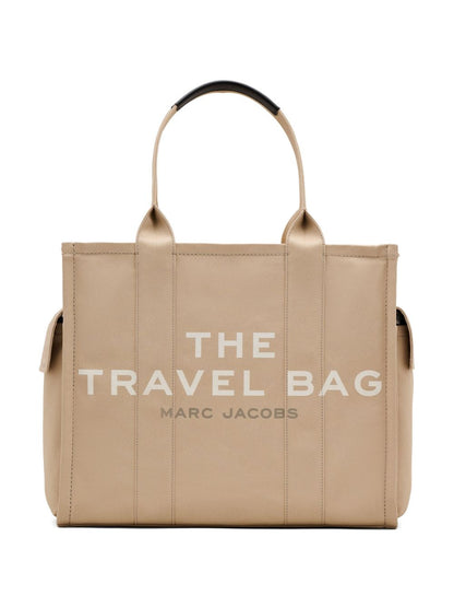 Marc Jacobs The Travel Tote Large Cotton Shopper Bag Beige