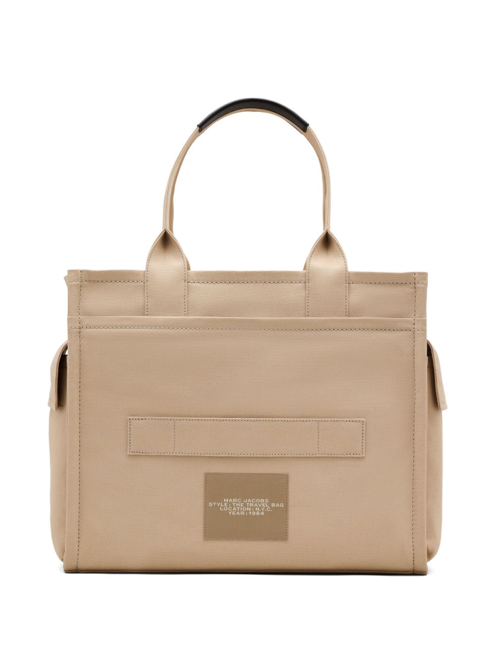 Marc Jacobs The Travel Tote Large Cotton Shopper Bag Beige