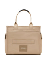 Marc Jacobs The Travel Tote Large Cotton Shopper Bag Beige
