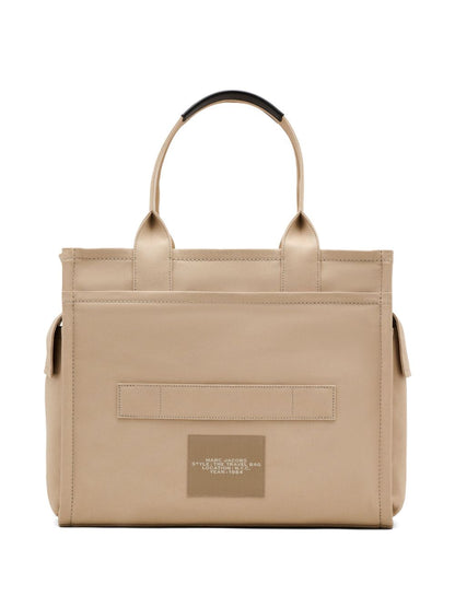 Marc Jacobs The Travel Tote Large Cotton Shopper Bag Beige