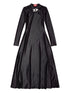 Diesel Twist-Neck Satin Midi Dress Black black