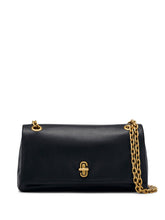 Marc Jacobs The Dual Chain Mini Leather Shoulder Bag Black