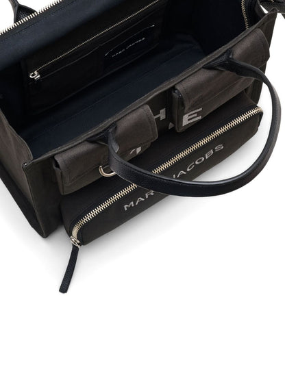 Marc Jacobs The Large Tote Black Canvas Shopper Bag Black