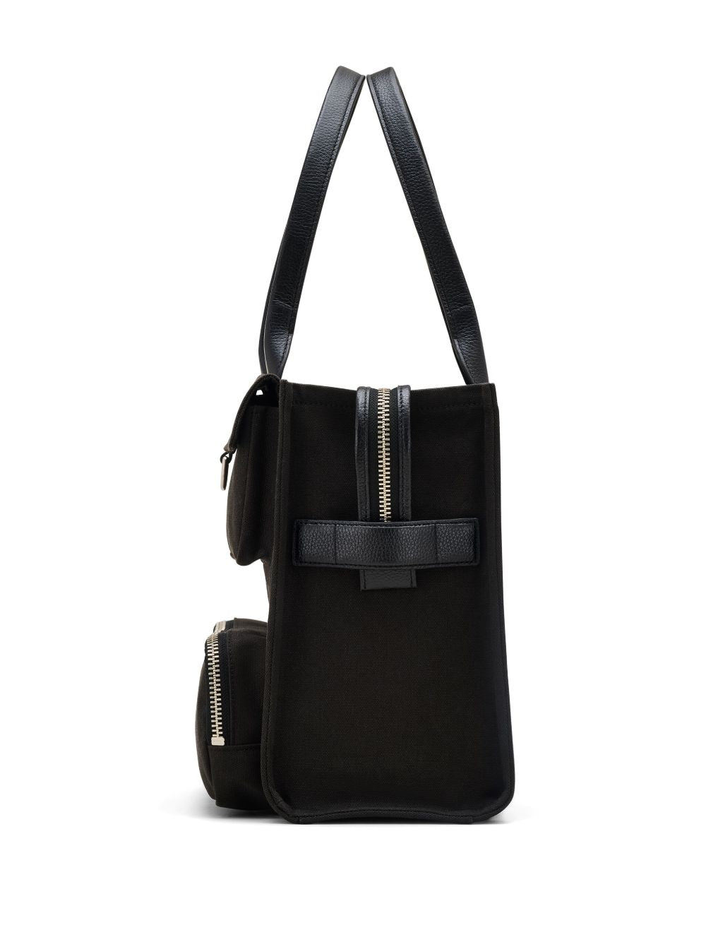 Marc Jacobs The Large Tote Black Canvas Shopper Bag Black