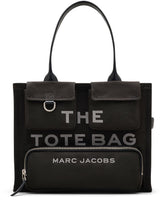 Marc Jacobs The Large Tote Black Canvas Shopper Bag Black