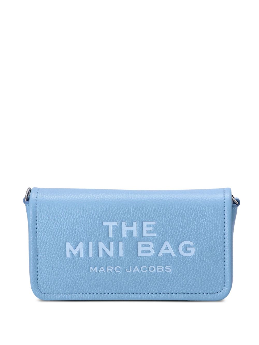 Marc Jacobs The Leather Mini Foldover Shoulder Bag Clear Blue
