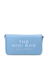 Marc Jacobs The Leather Mini Foldover Shoulder Bag Clear Blue
