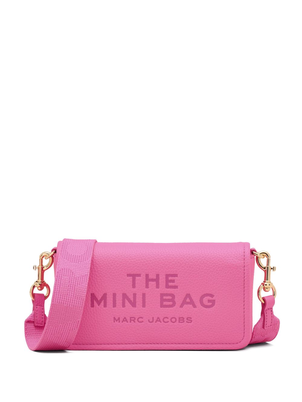 Marc Jacobs The Mini Foldover Crossbody Bag in Fuchsia Leather