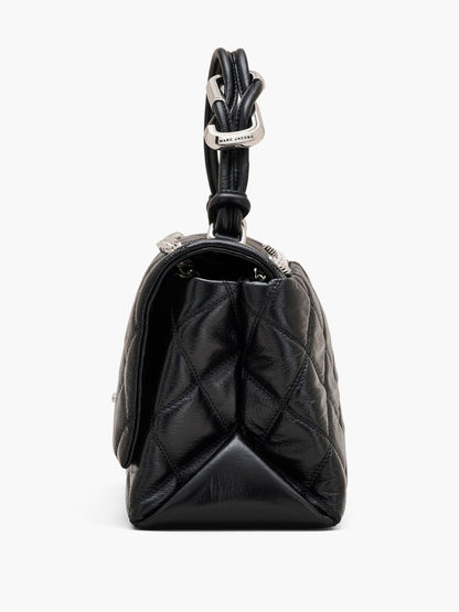 Marc Jacobs The Quilted Dual Convertible Leather Shoulder Bag Black