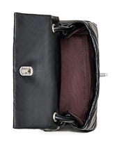 Marc Jacobs The Mini Quilted Dual Chain Leather Shoulder Bag Black