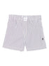 The Attico Striped cotton shorts Multicolor