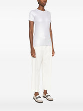 Brunello Cucinelli Ribbed Cotton-Blend T-Shirt Silver