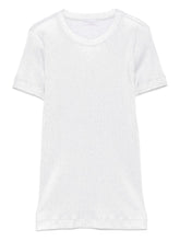Brunello Cucinelli Ribbed Cotton-Blend T-Shirt Silver