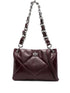 Tory Burch Quilted Chain-Strap Leather Shoulder Bag Bordeaux