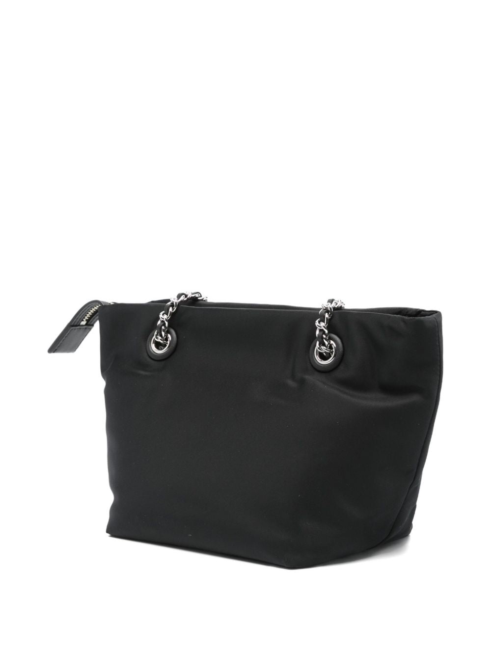 Tory Burch Ella Chain-Strap Small Black Shoulder Bag Black