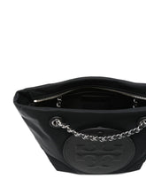 Tory Burch Ella Chain-Strap Small Black Shoulder Bag Black