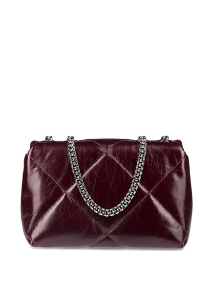 Tory Burch Quilted Leather Chain Shoulder Bag Bordeaux