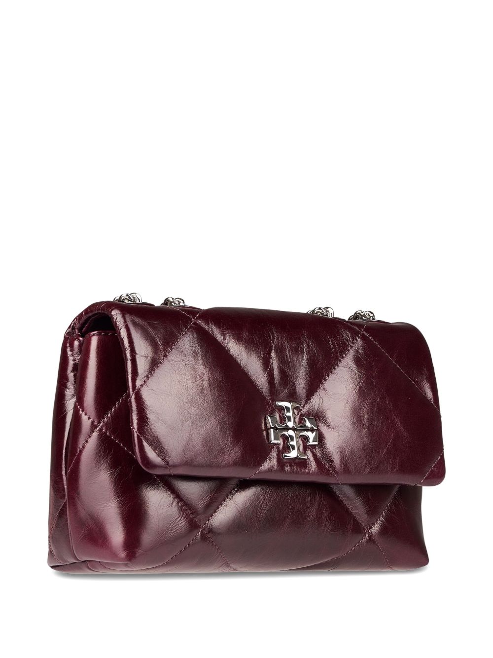 Tory Burch Quilted Leather Chain Shoulder Bag Bordeaux