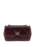 Tory Burch Kira Diamond Quilted Leather Clutch in Bordeaux