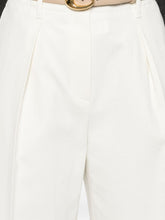 Brunello Cucinelli Pleated Cropped Cotton Trousers White White