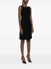 Emporio Armani Sleeveless Black Sheath Mini Dress Black