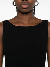 Emporio Armani Sleeveless Black Sheath Mini Dress Black