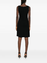 Emporio Armani Sleeveless Black Sheath Mini Dress Black
