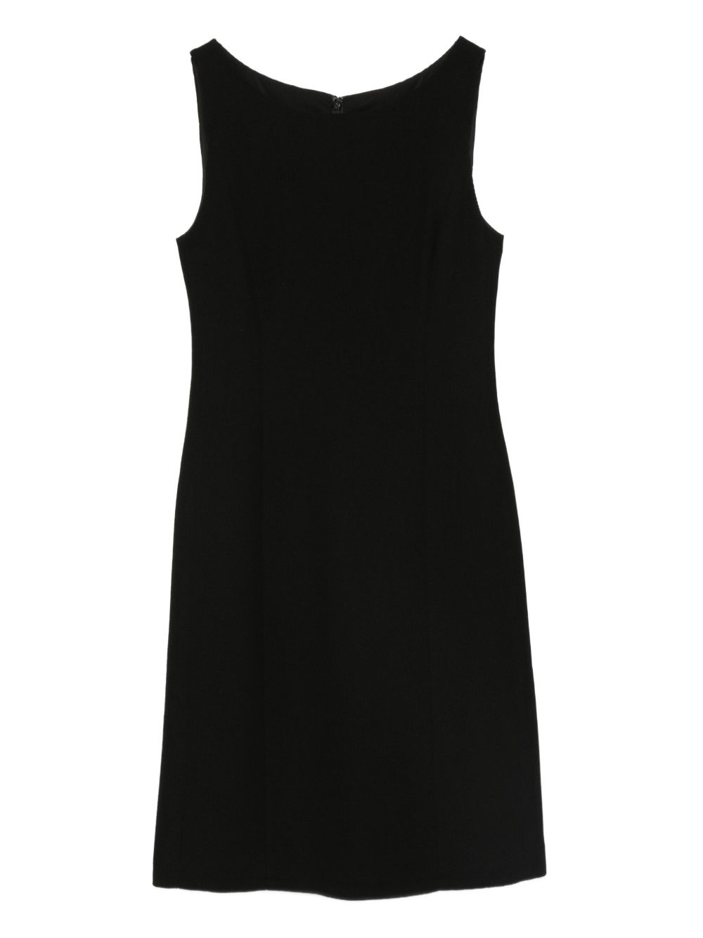 Emporio Armani Sleeveless Black Sheath Mini Dress Black