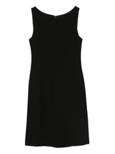 Emporio Armani Sleeveless Black Sheath Mini Dress Black