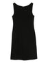 Emporio Armani Sleeveless Black Sheath Mini Dress Black