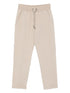Brunello Cucinelli Drawstring Cuffed Cotton Sweatpants Beige Beige
