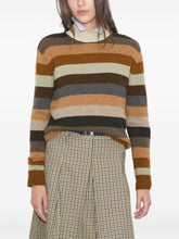 Tory Burch Striped Wool Turtleneck Sweater Multicolour MultiColour