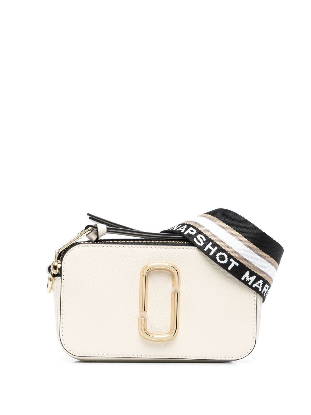 Marc Jacobs The Snapshot Leather Shoulder Bag White