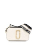 Marc Jacobs The Snapshot Leather Shoulder Bag White
