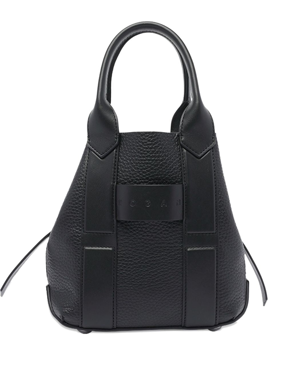 Hogan Pre Pre Script Small Calf Leather Shopper Bag Black