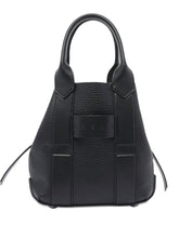 Hogan Pre Pre Script Small Calf Leather Shopper Bag Black