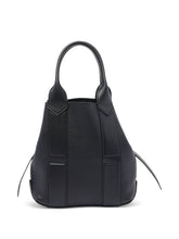 Hogan Pre Pre Script Small Calf Leather Shopper Bag Black
