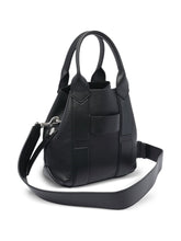 Hogan Pre Pre Script Small Calf Leather Shopper Bag Black