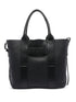 Hogan Pre Medium Calf Leather Script Tote Bag Black