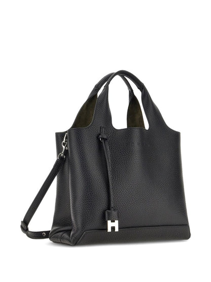 Hogan Pre Pre Small Leather Tote Bag Black black