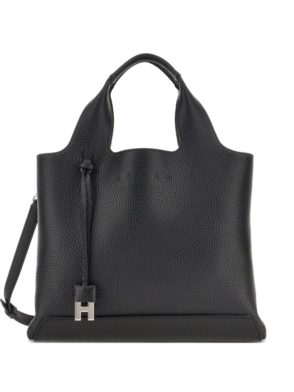 Hogan Pre Pre Small Leather Tote Bag Black black