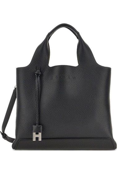 Hogan Pre Pre Small Leather Tote Bag Black black